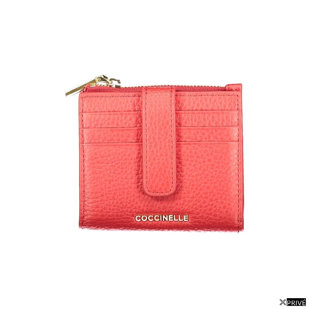 Portefeuille rouge en Cuir — 1