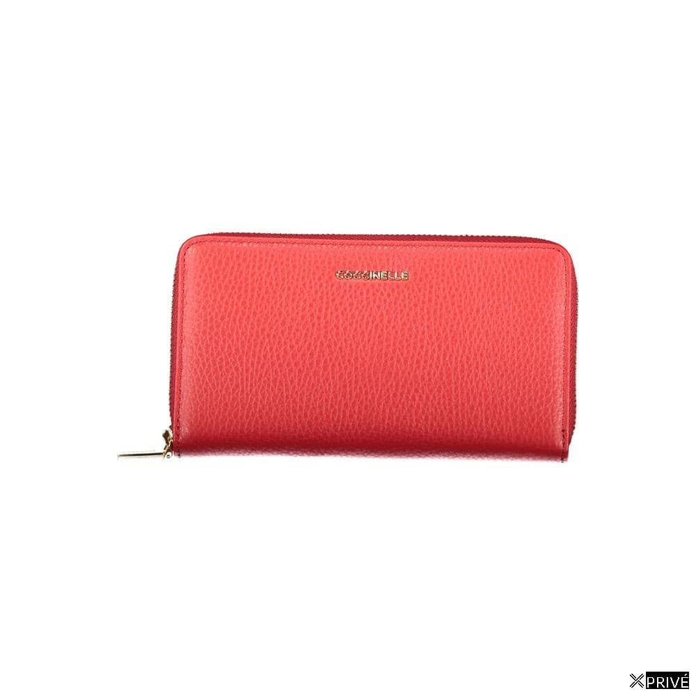 Portefeuille rouge en Cuir — 1