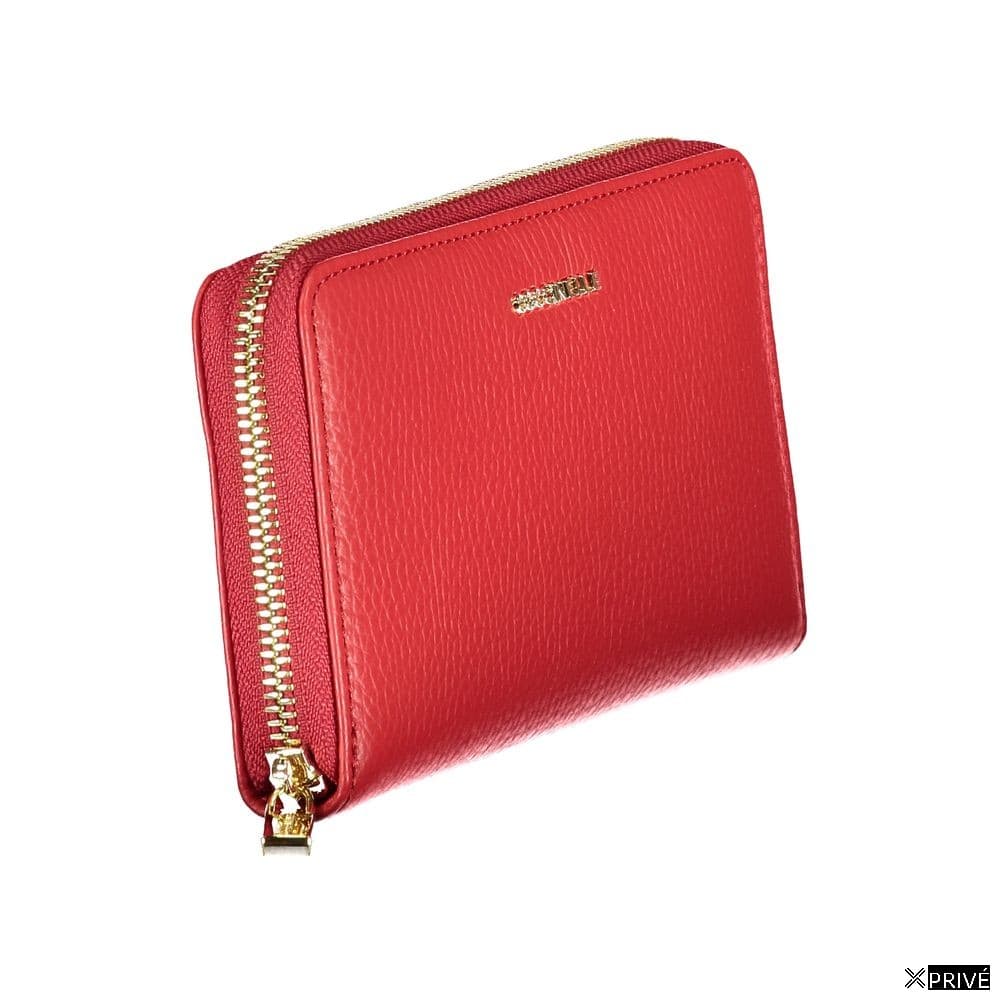 Portefeuille rouge en Cuir — 3