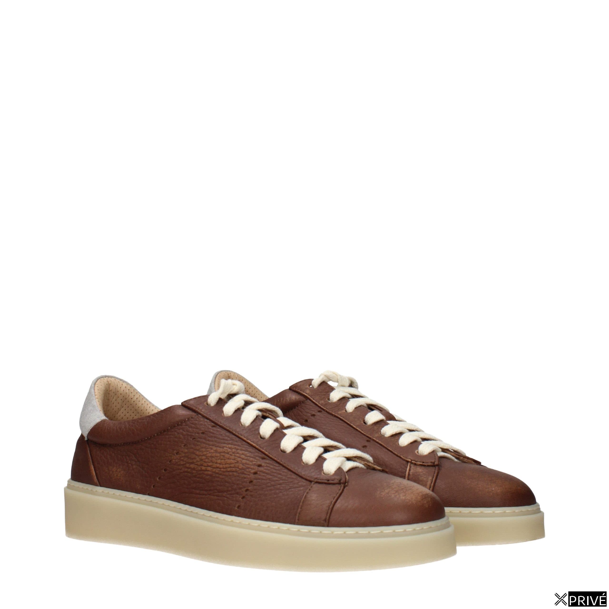 Chaussures de sport brunes en Cuir — 2