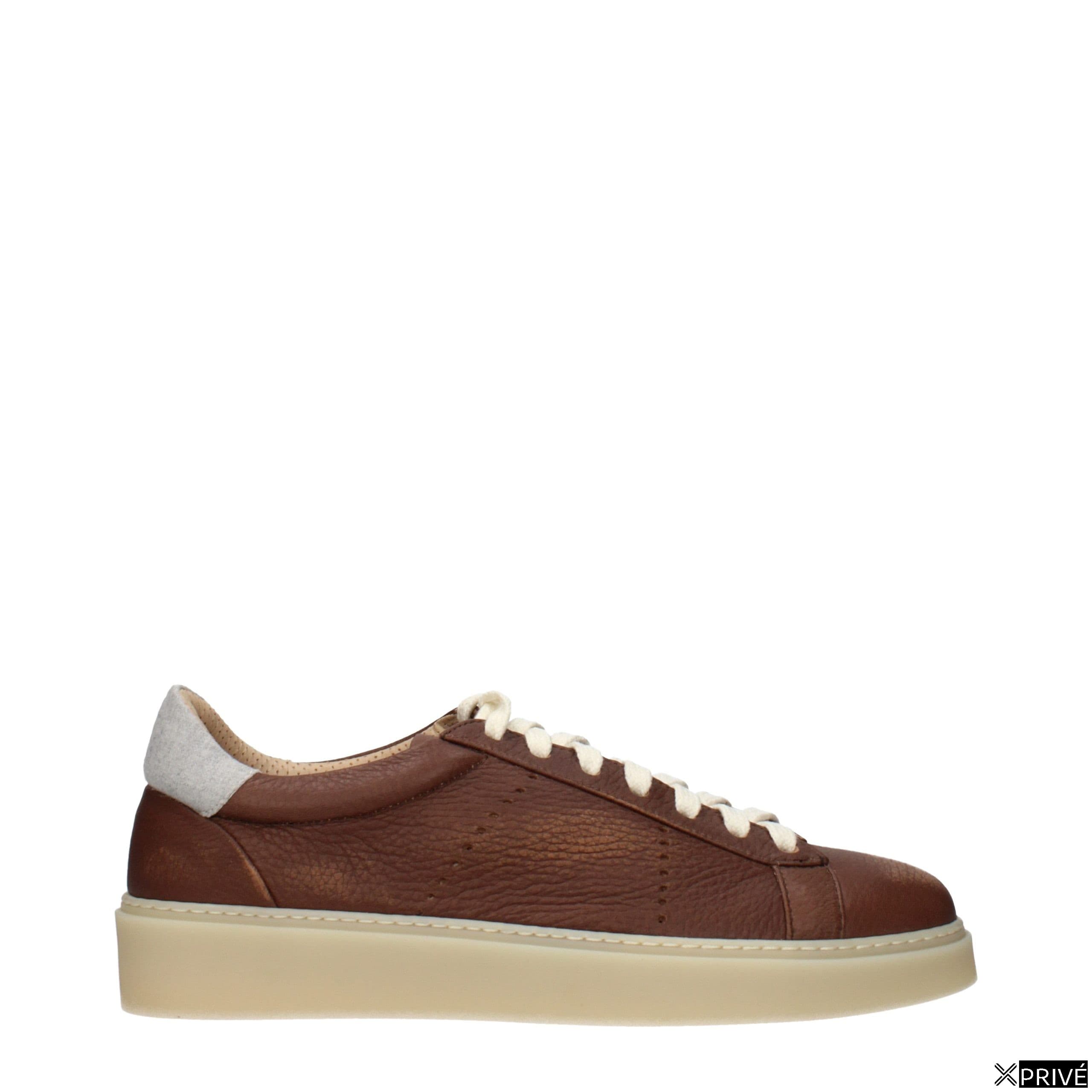 Chaussures de sport brunes en Cuir — 1