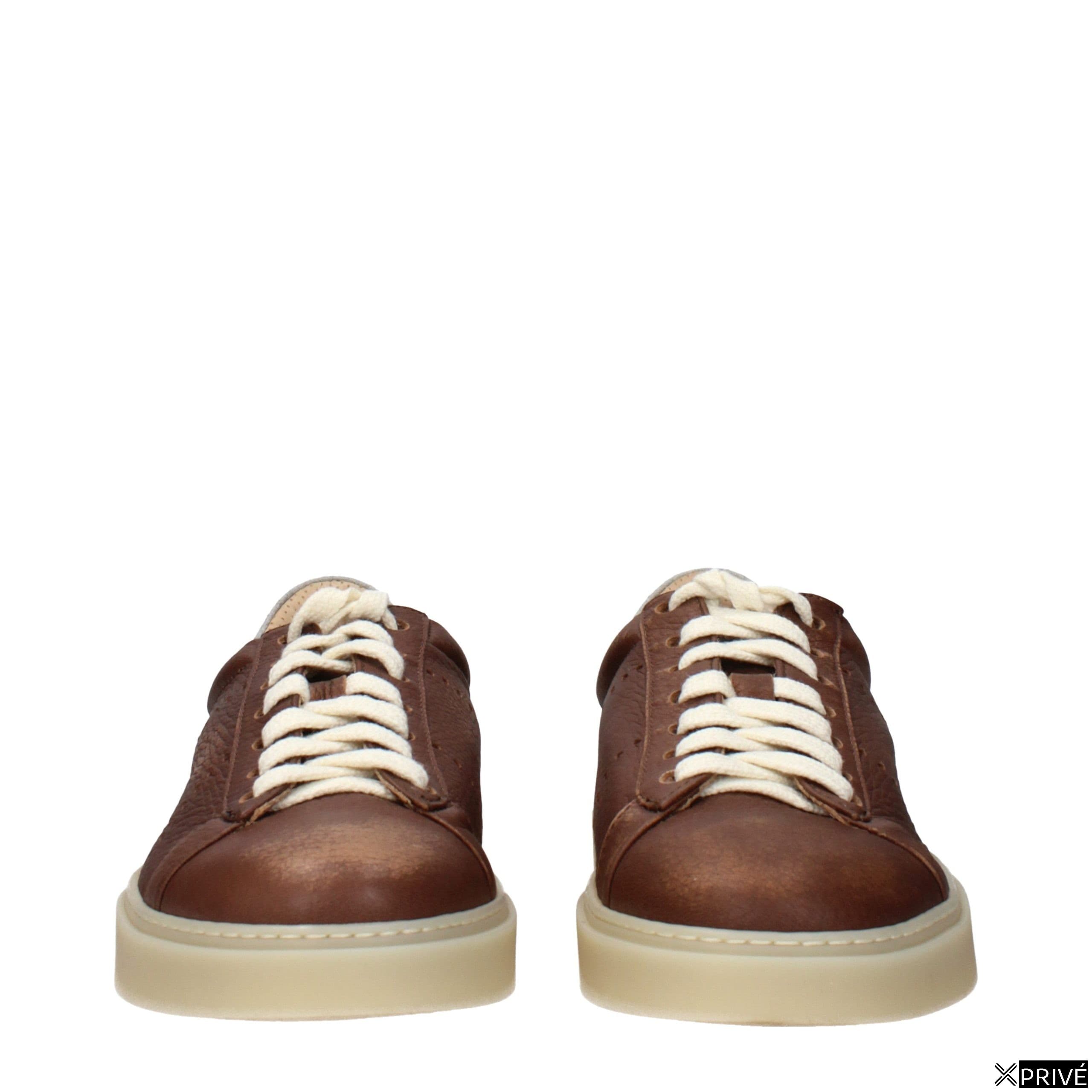 Chaussures de sport brunes en Cuir — 3