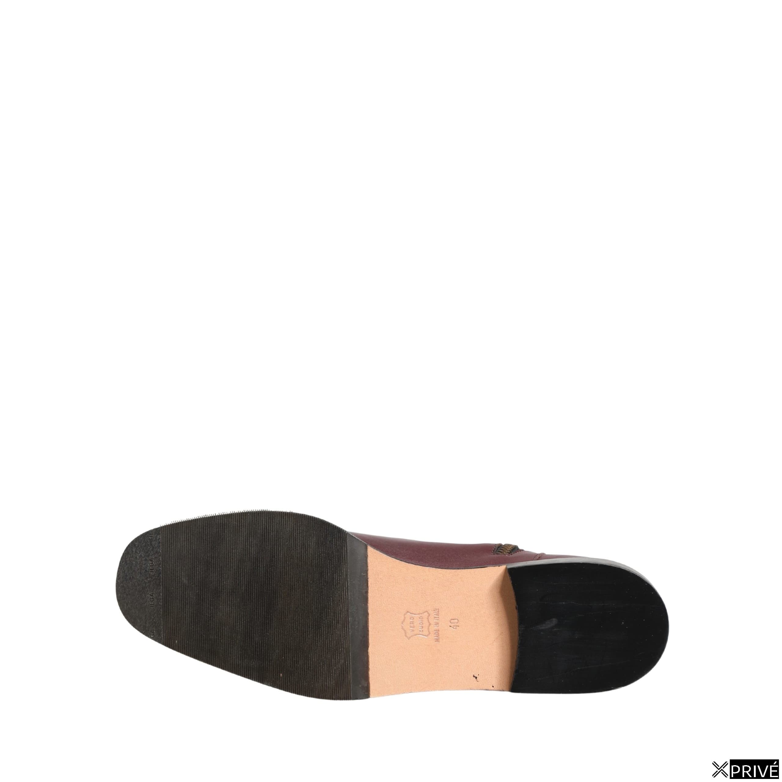 Bottes bordeaux en Cuir — 3