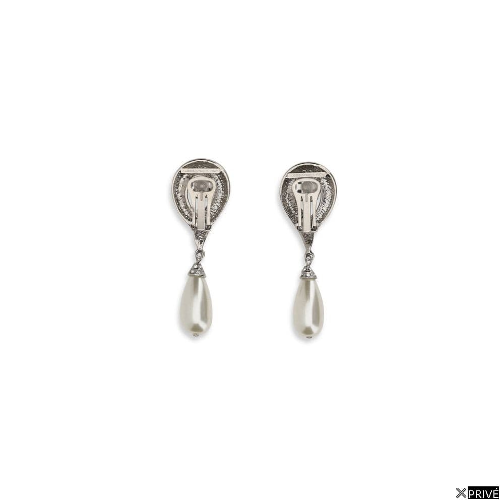 Boucle d’oreille argentée en Laiton — 2