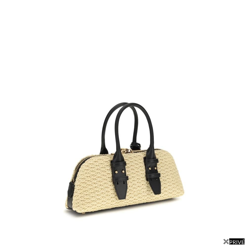 Sac bandoulière beige en Raphia — 3