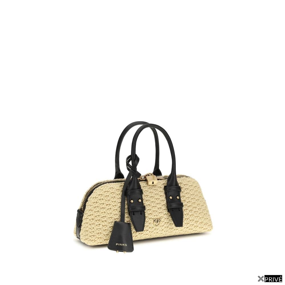 Sac bandoulière beige en Raphia — 2