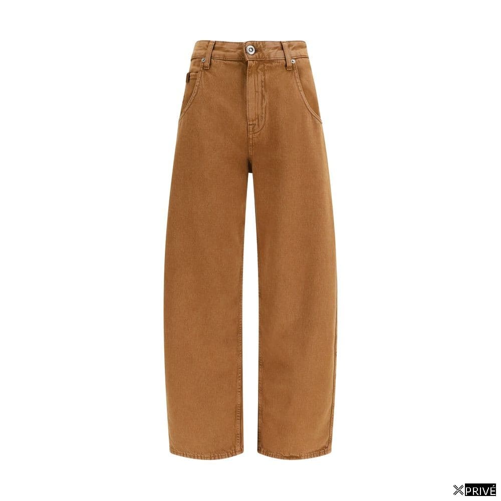 Jeans brun en Coton — 1
