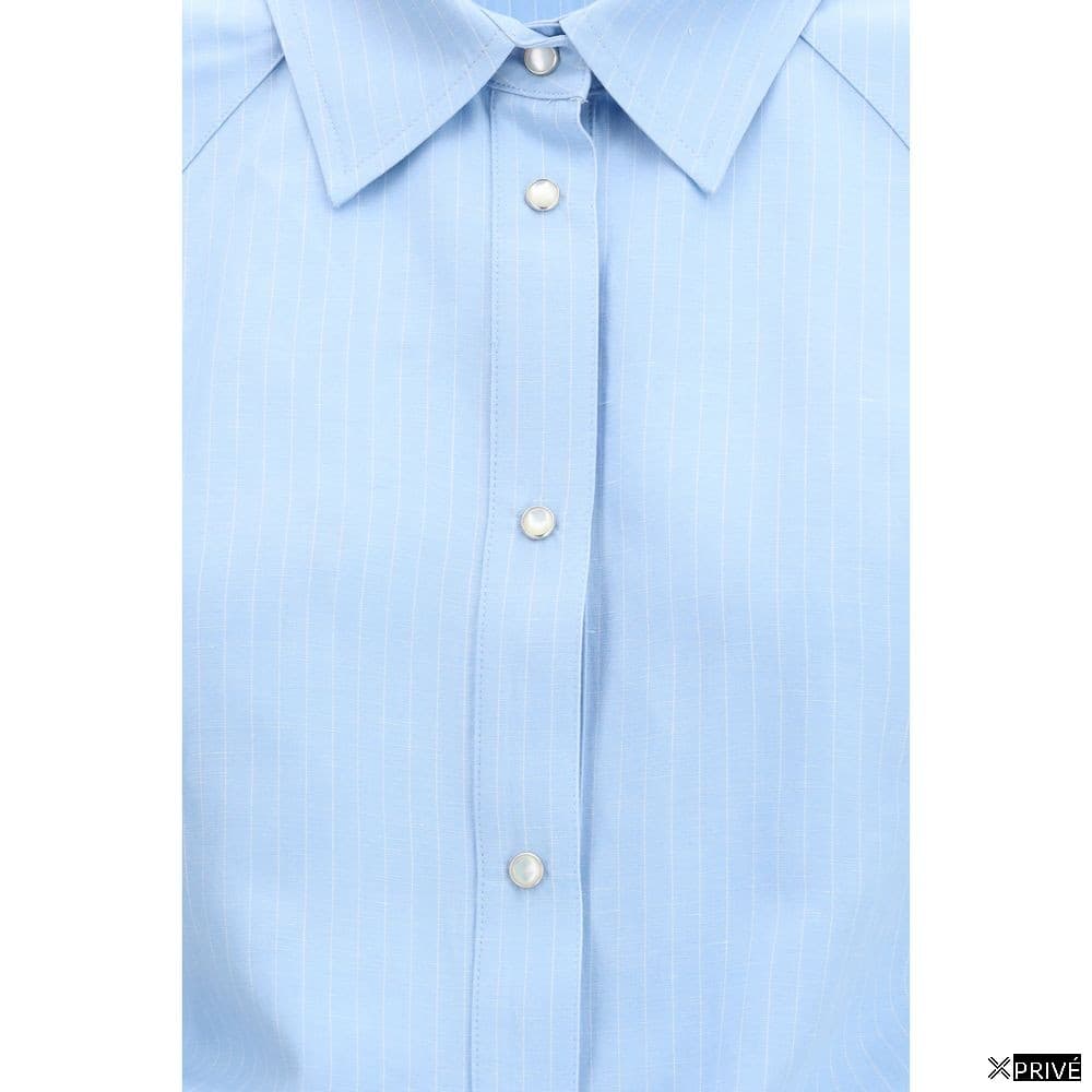 Chemise bleue en Viscose — 3