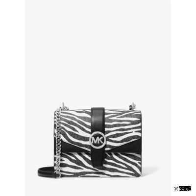 Sac porté croisé argenté en PVC — 1