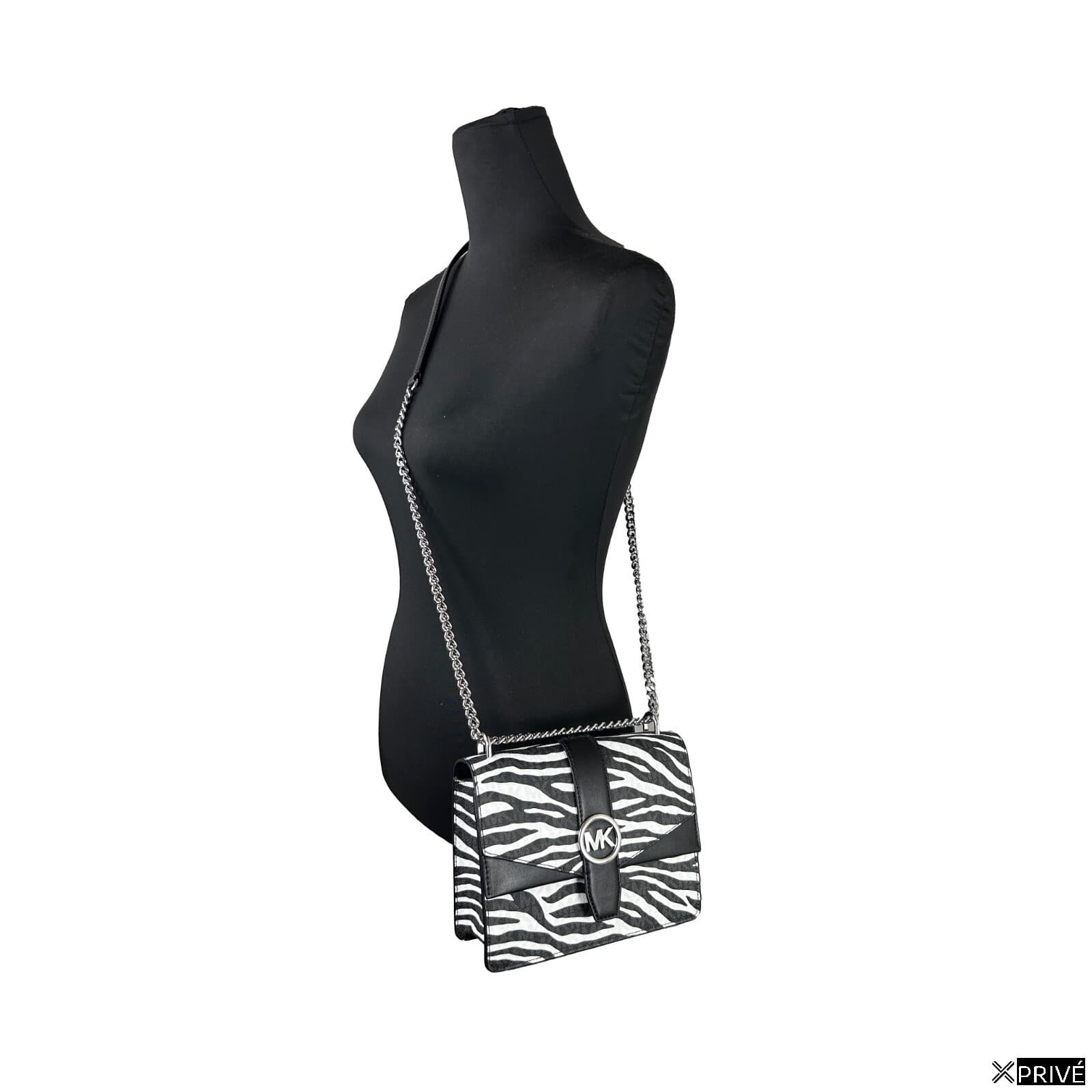 Sac porté croisé argenté en PVC — 4