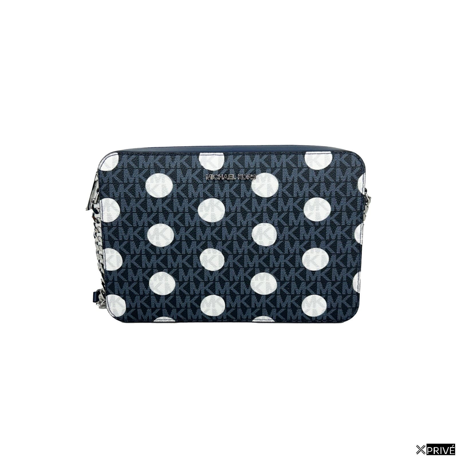 Sac porté croisé argenté en Cuir — 1
