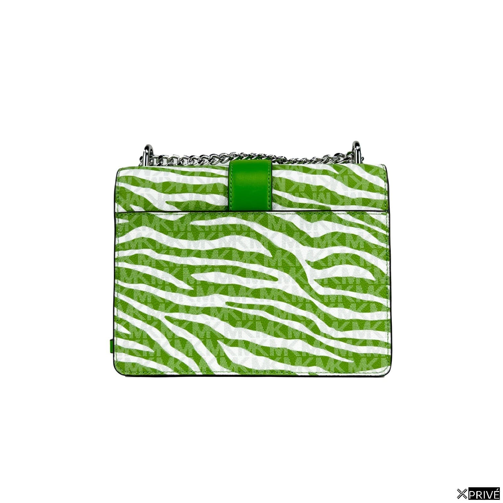 Sac porté croisé argenté en PVC — 3