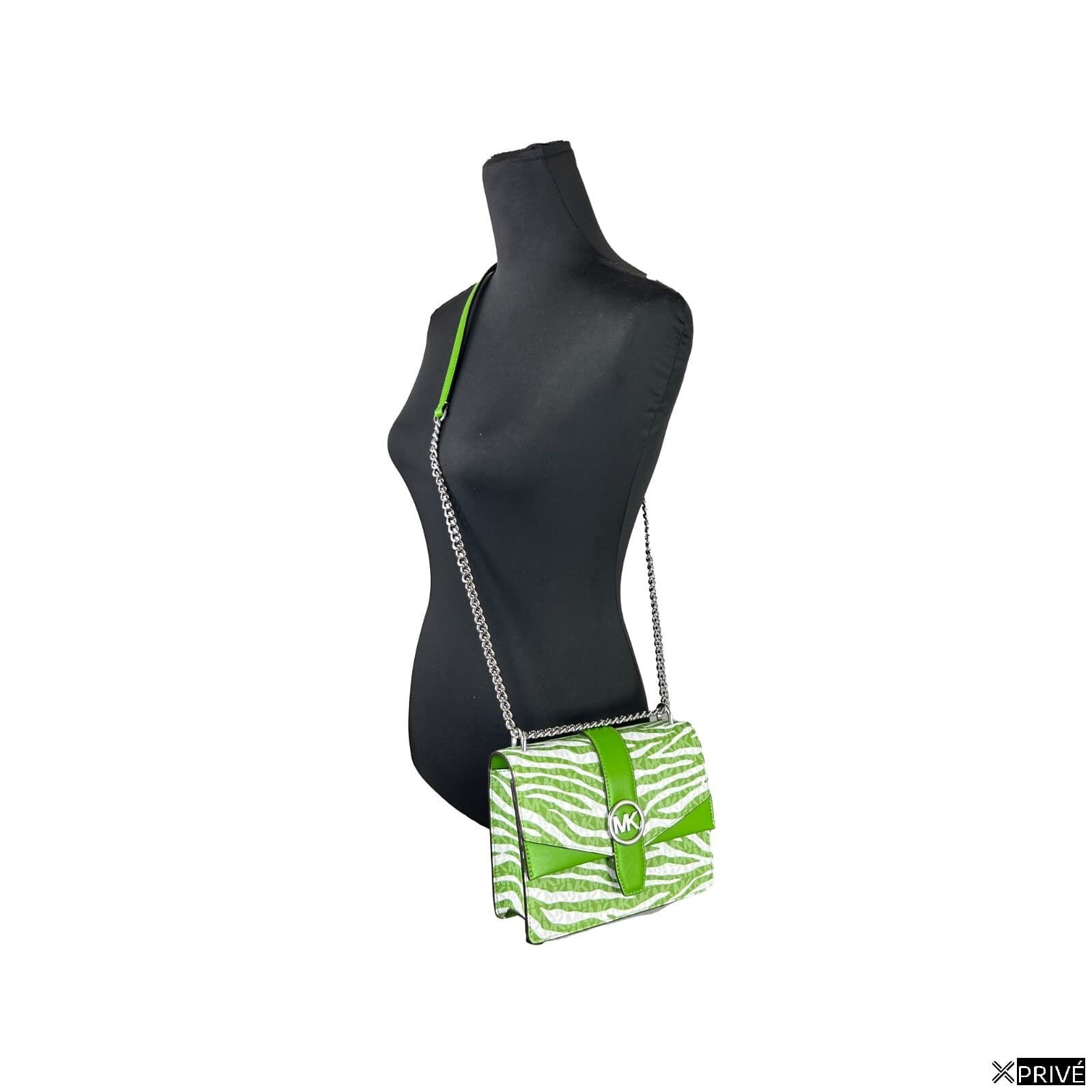 Sac porté croisé argenté en PVC — 4