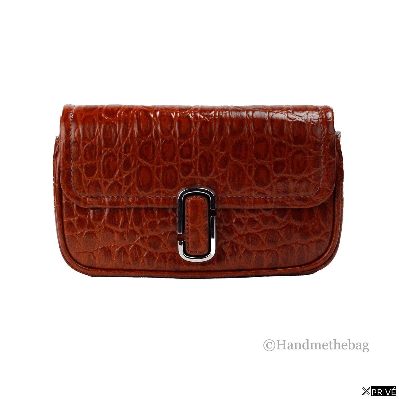 Sac porté croisé argenté en Cuir — 1