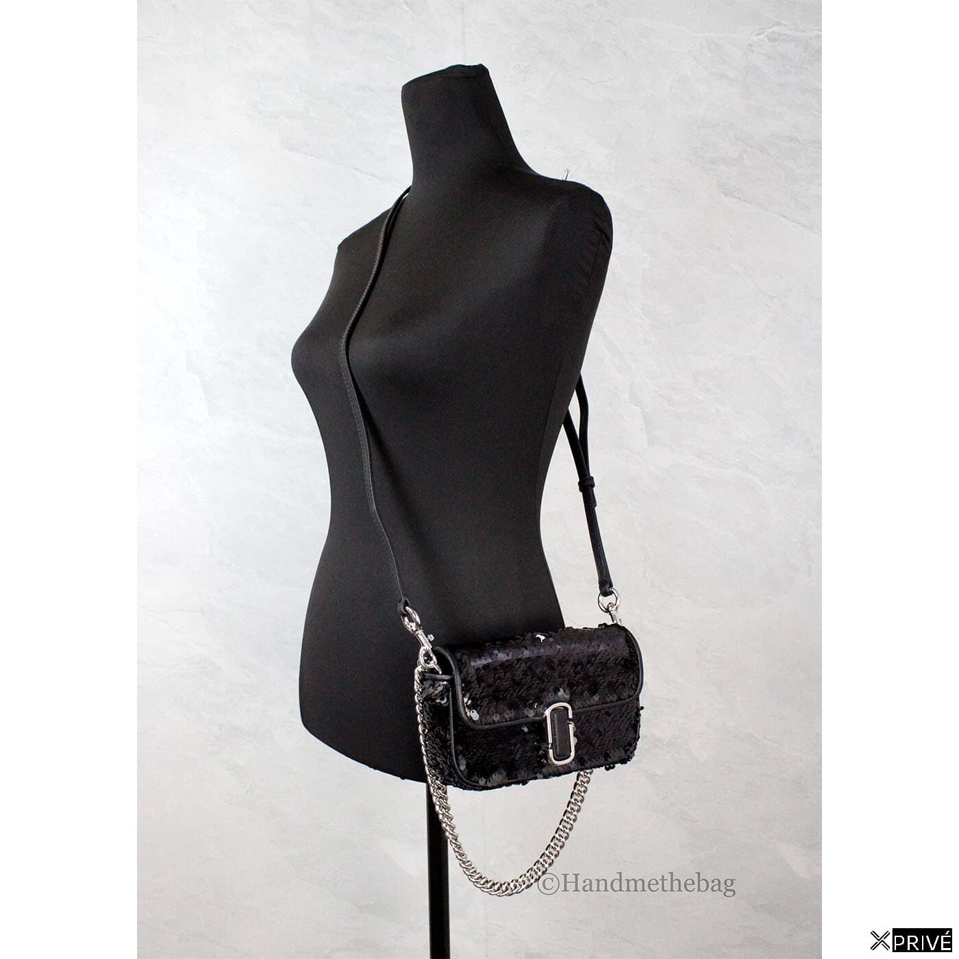 Sac porté croisé argenté en Cuir — 2