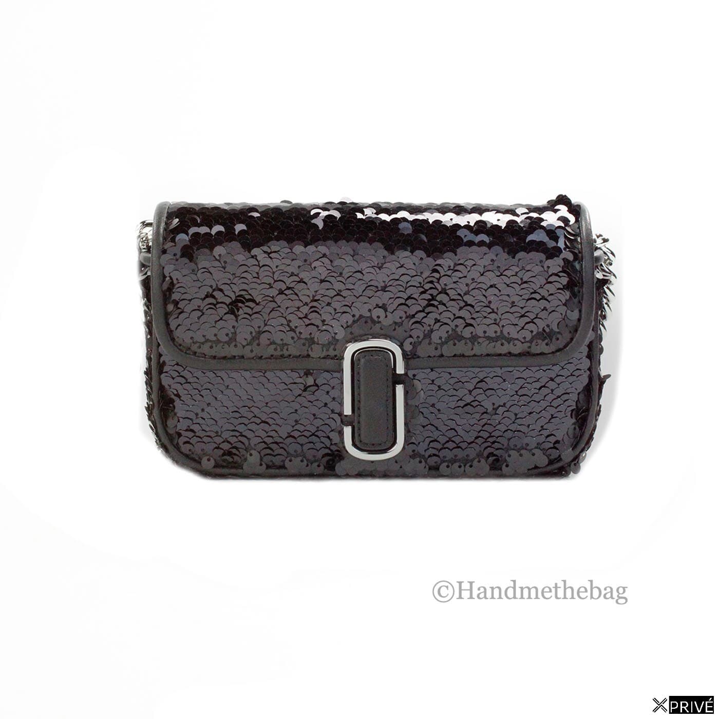 Sac porté croisé argenté en Cuir — 1