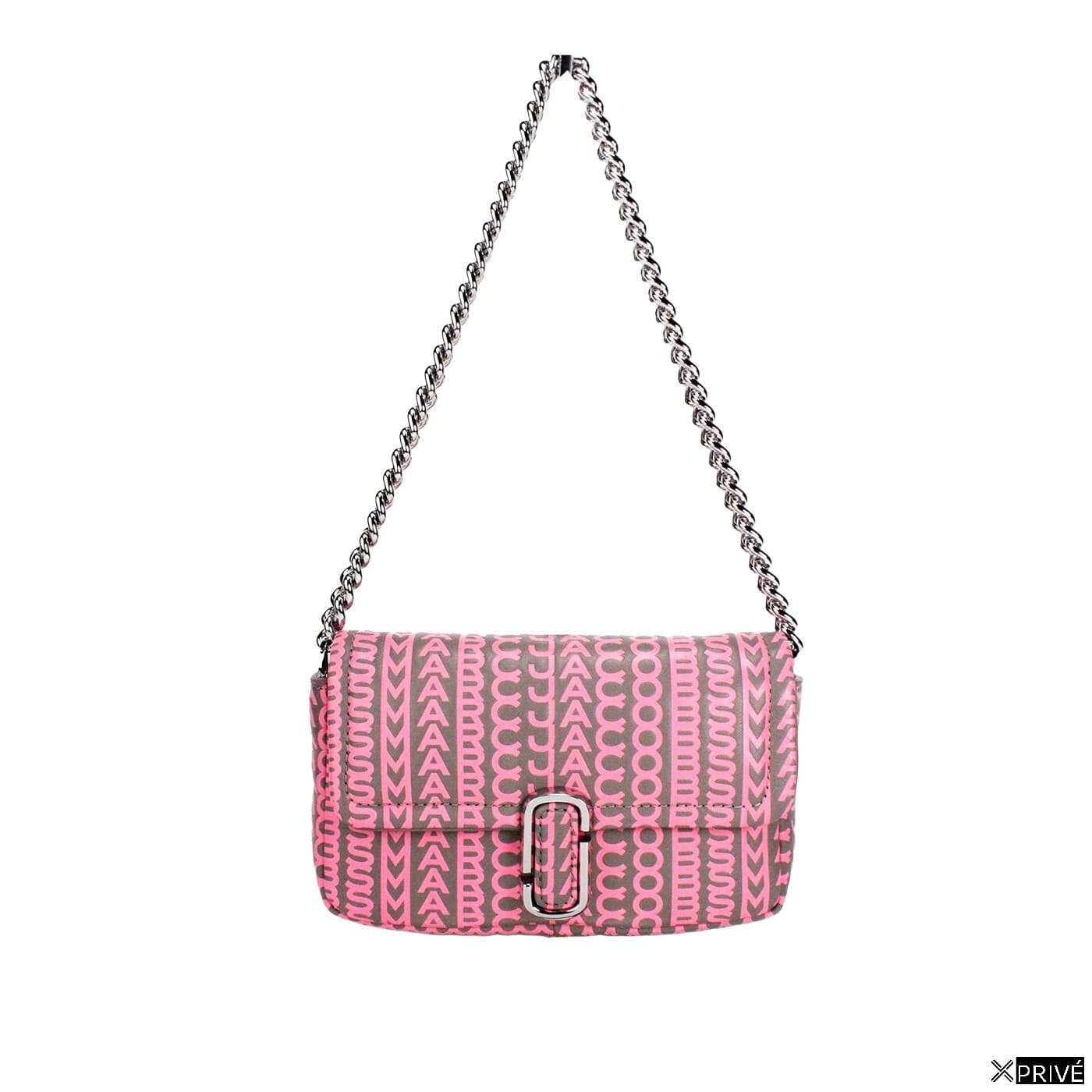 Sac porté croisé argenté en Cuir — 1