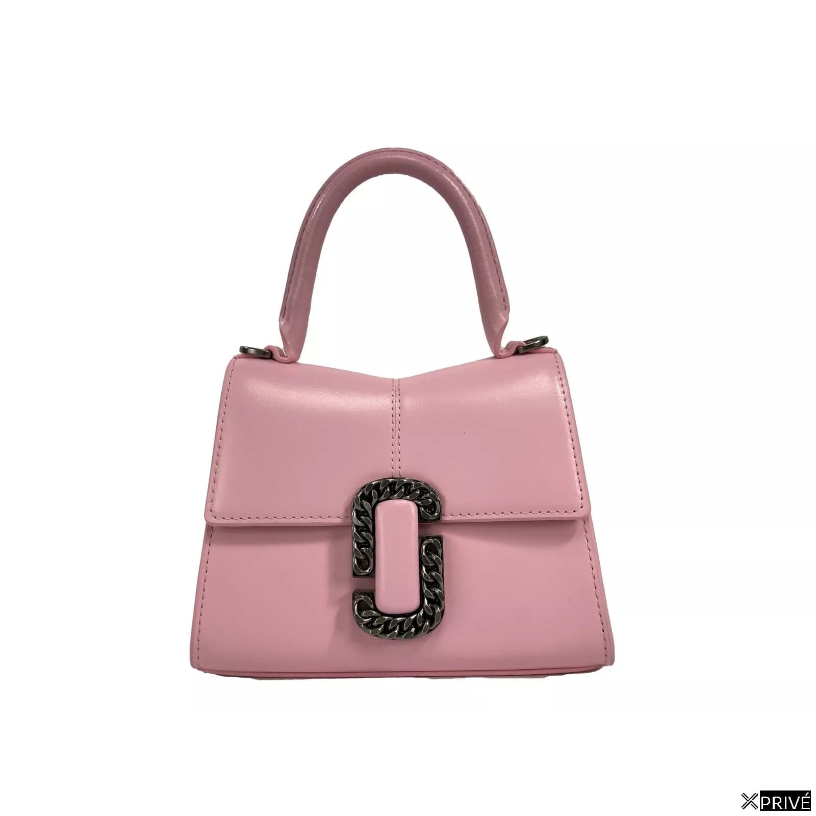 Sac porté croisé argenté en Cuir — 1