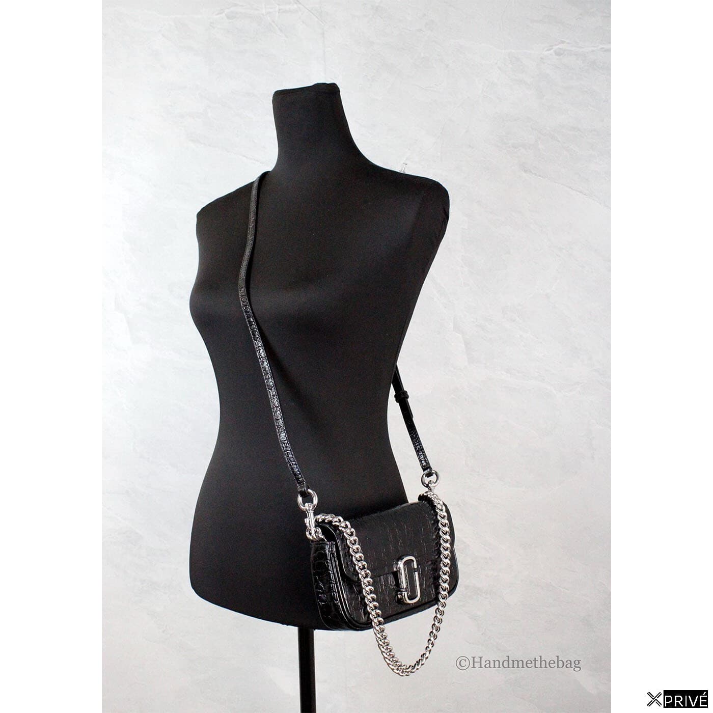 Sac porté croisé argenté en Cuir — 2