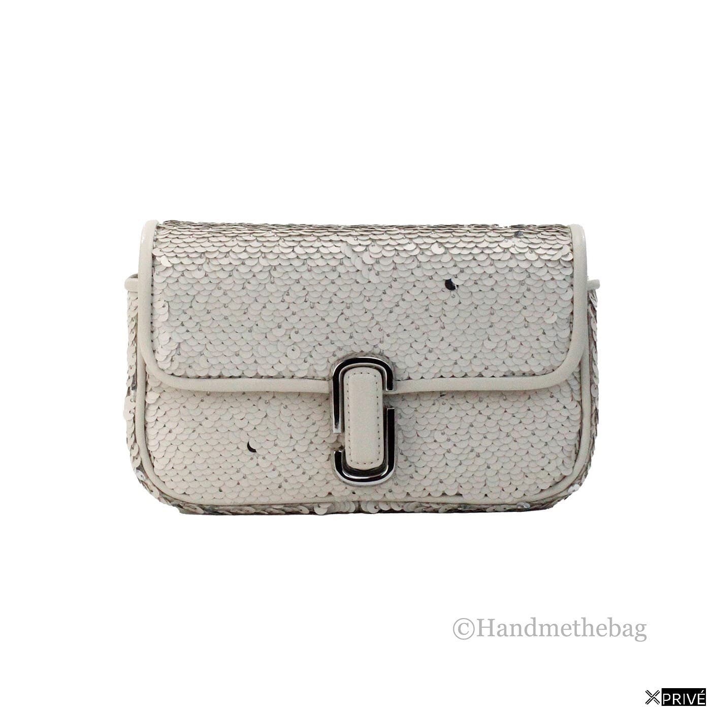Sac porté croisé argenté en Cuir — 1