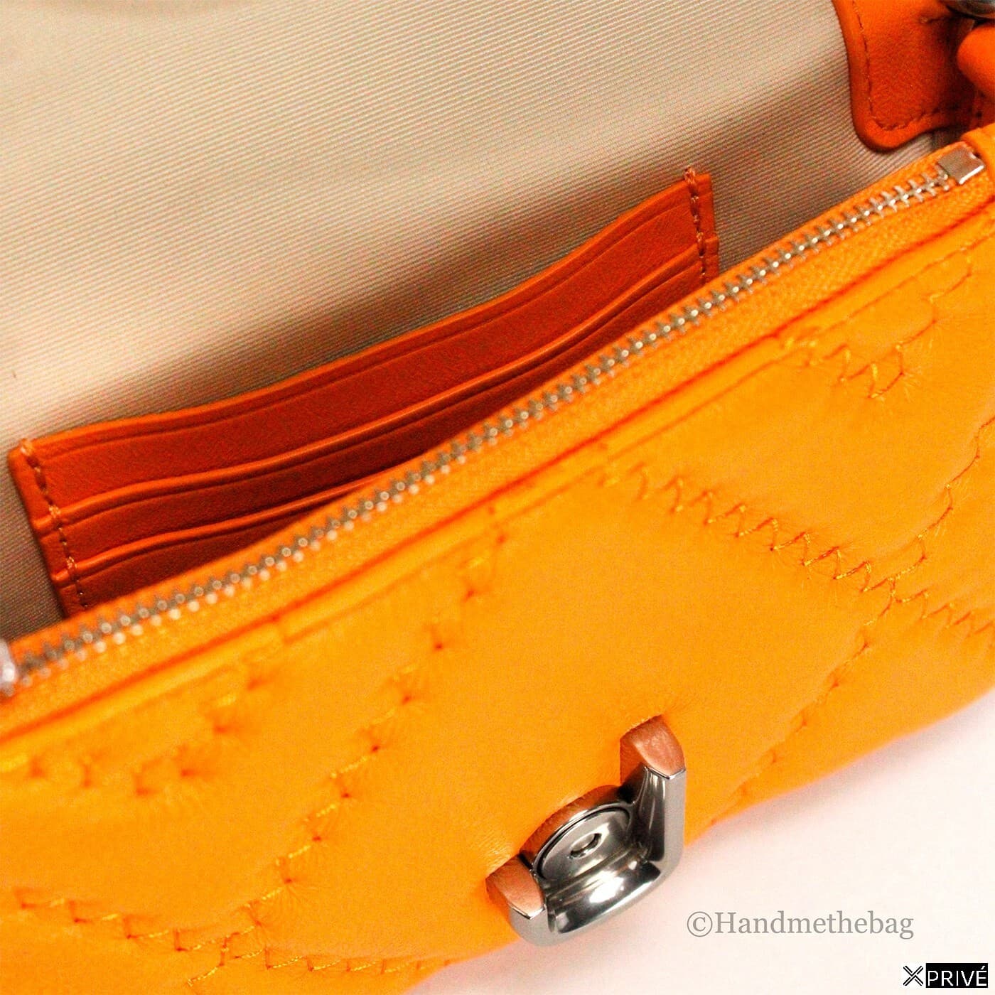 Sac bandoulière argenté en Cuir — 4