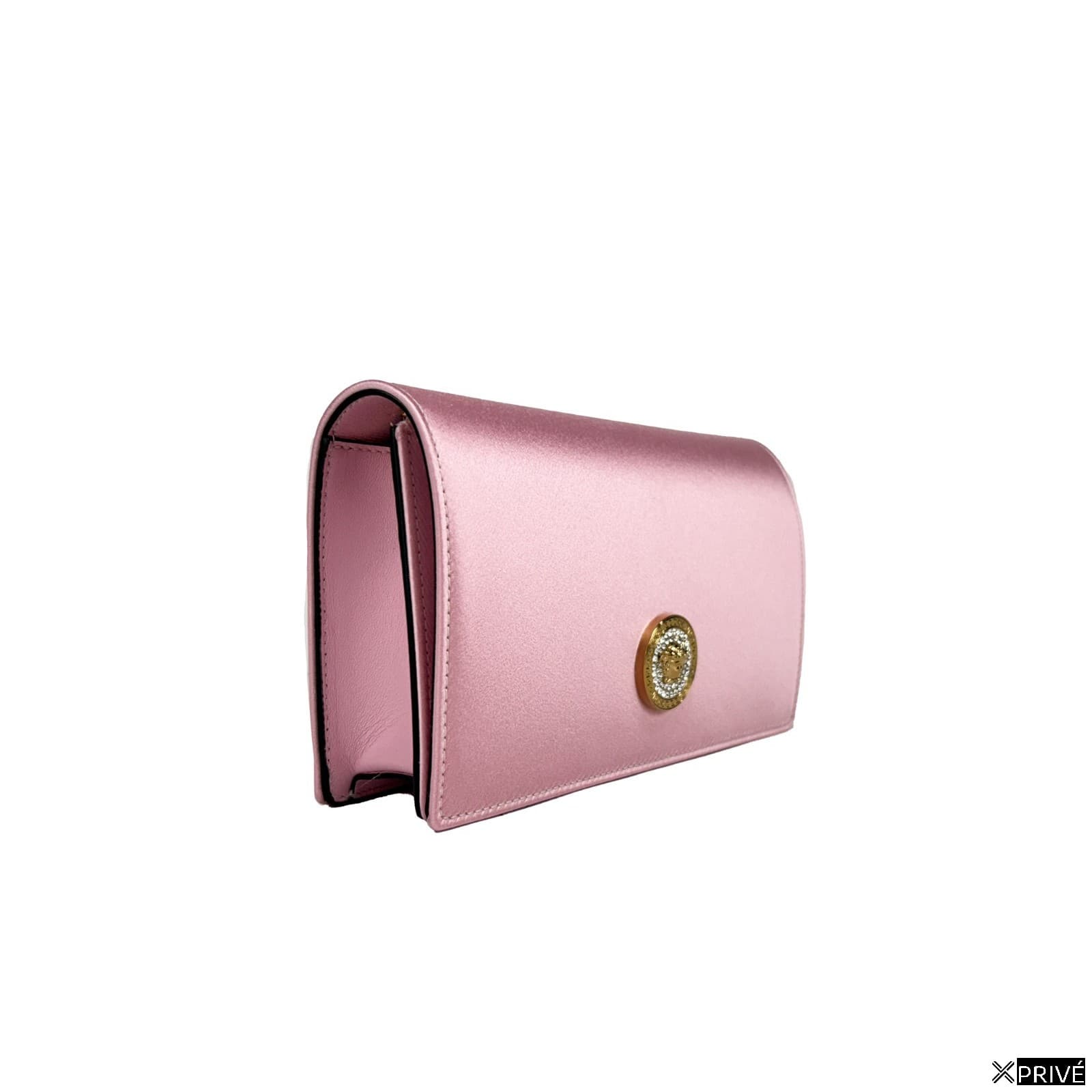 Sac porté croisé doré en Satin — 2