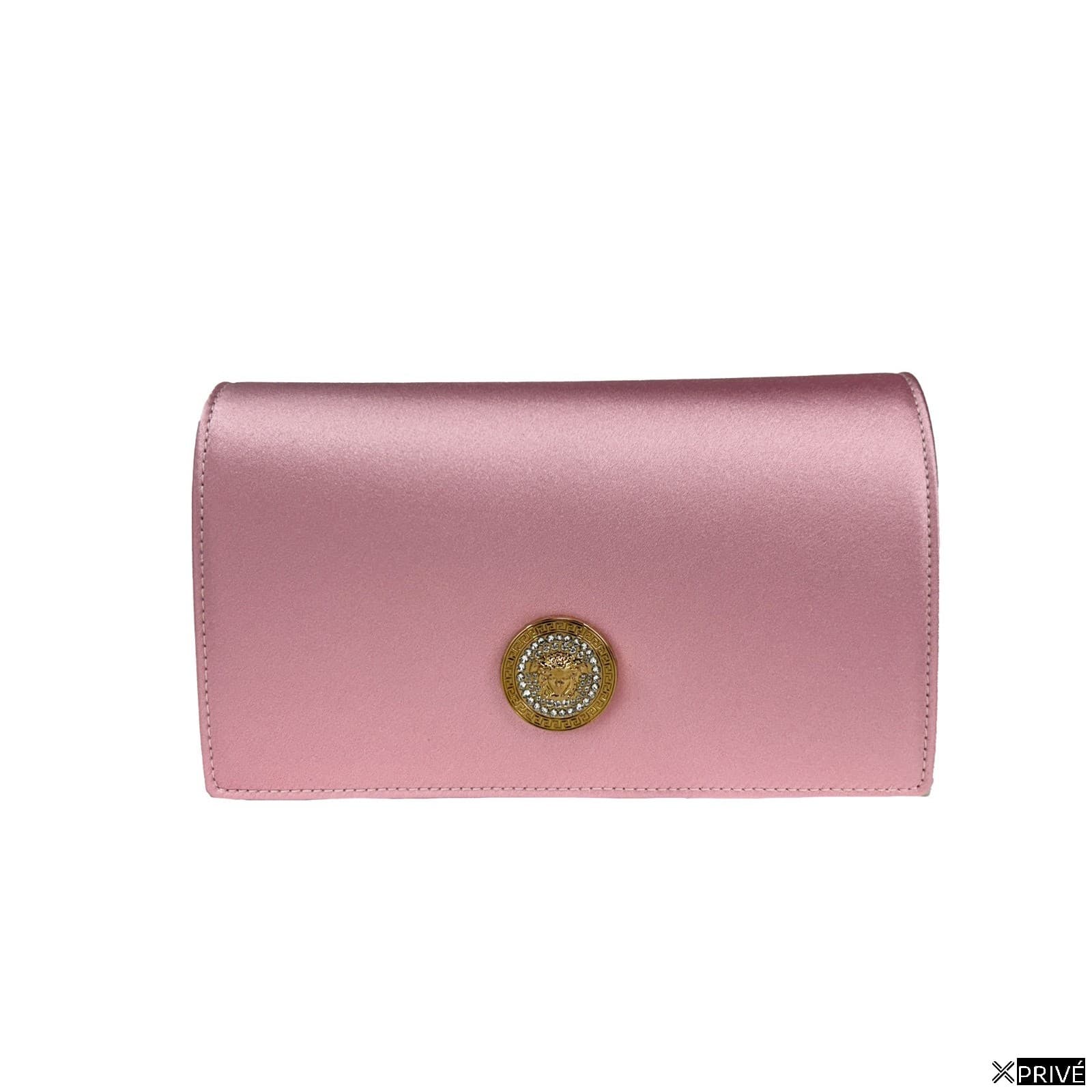 Sac porté croisé doré en Satin — 1