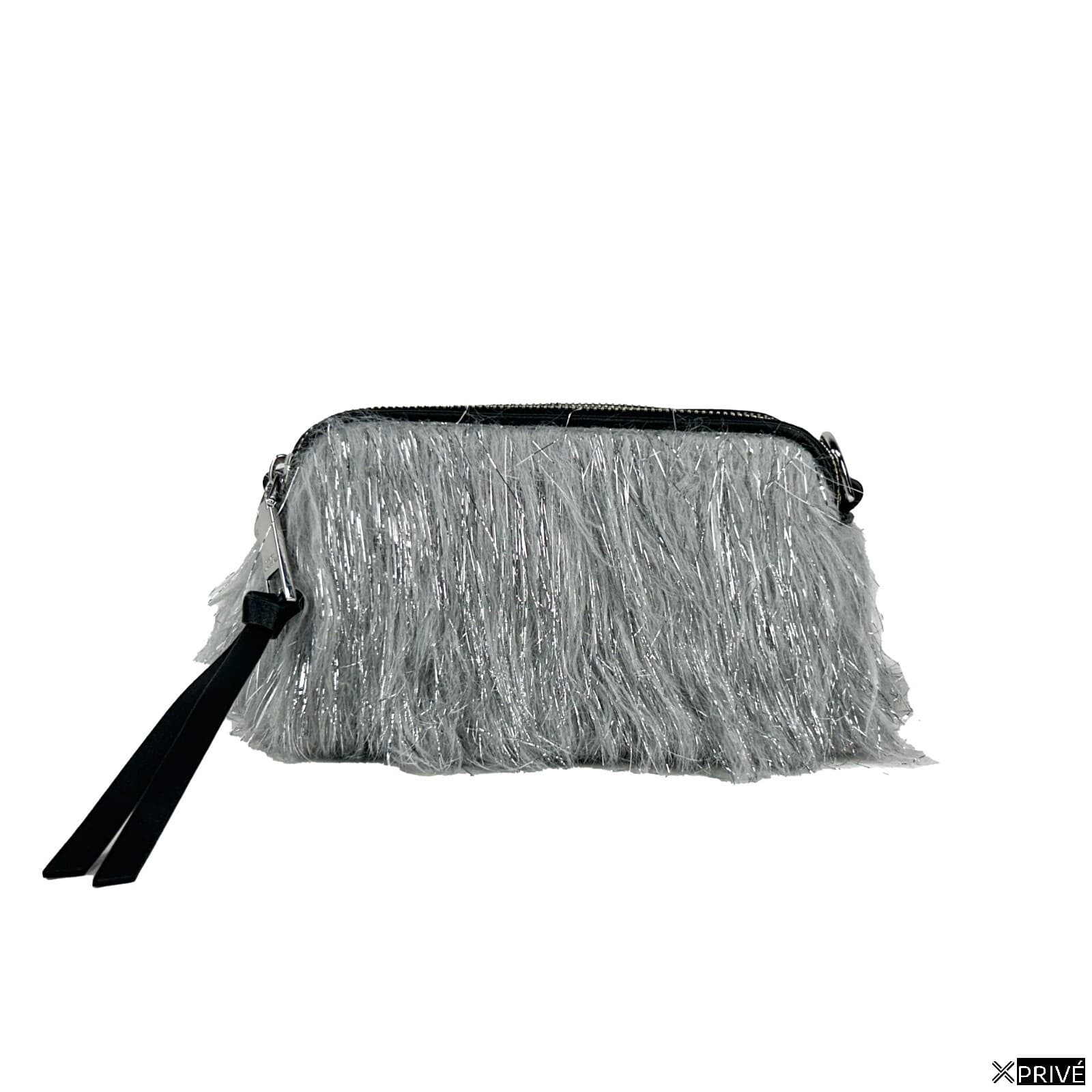 Sac porté croisé argenté en Cuir — 3