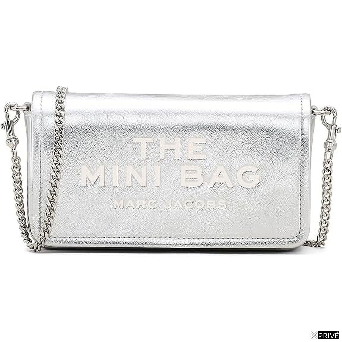 Sac à main argenté en Cuir