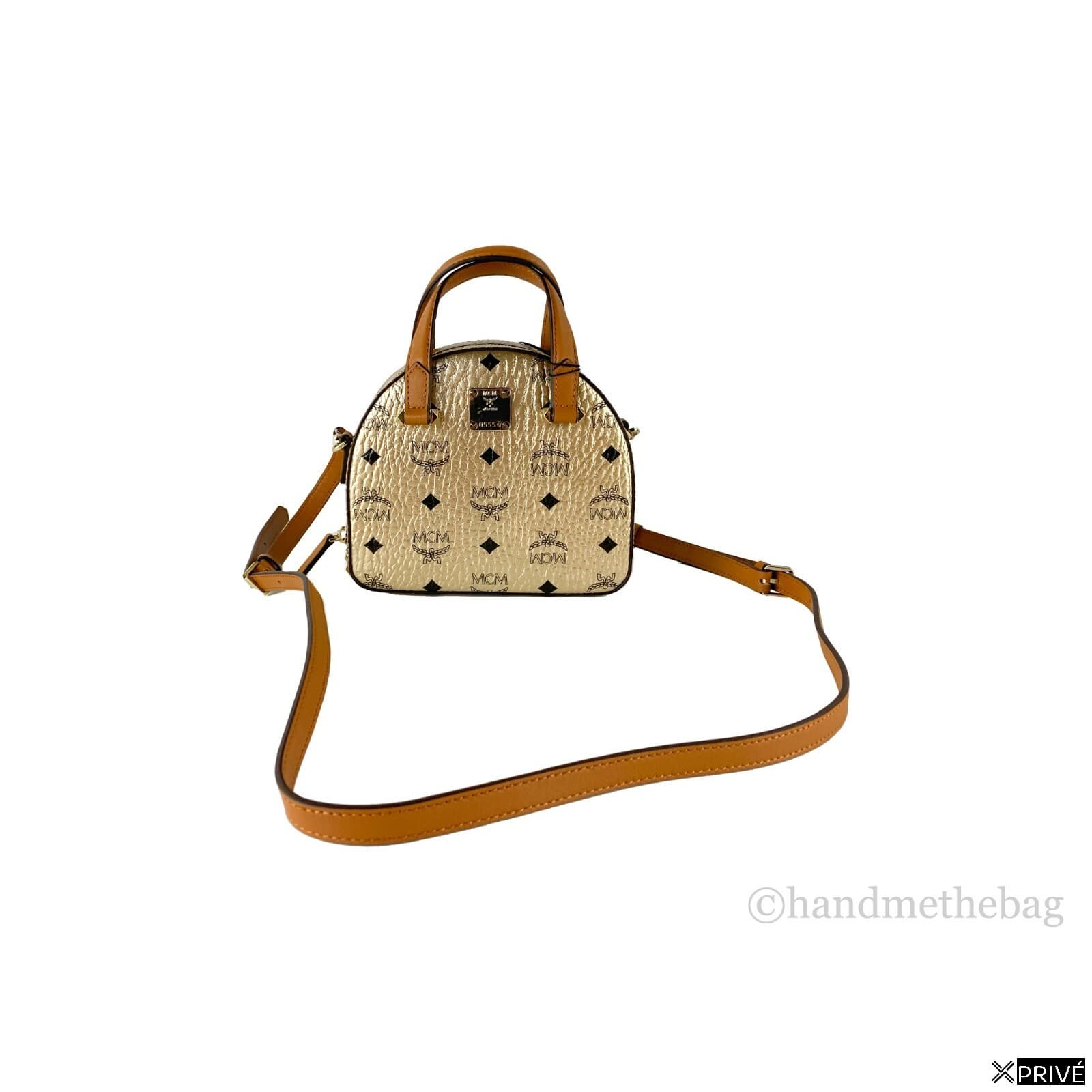 Sac porté croisé doré en Cuir — 4