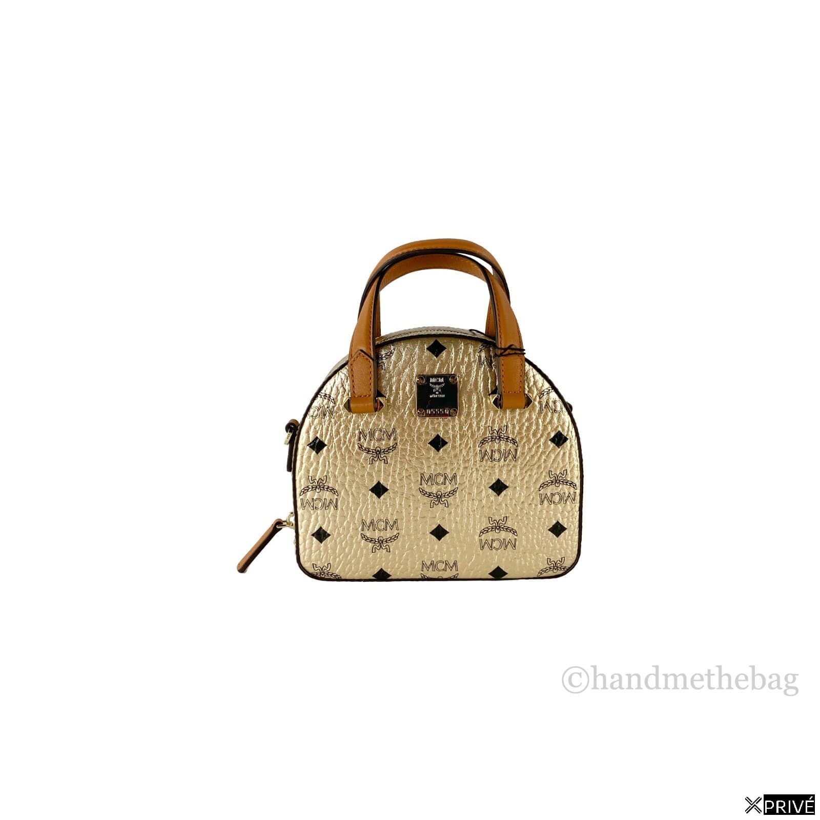 Sac porté croisé doré en Cuir — 1