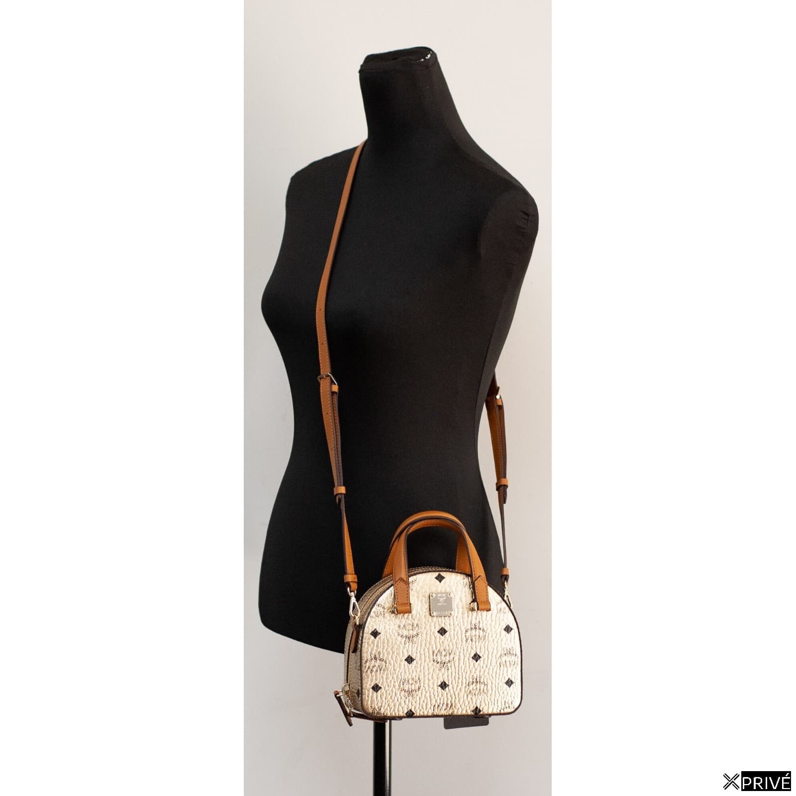 Sac porté croisé doré en Cuir — 2