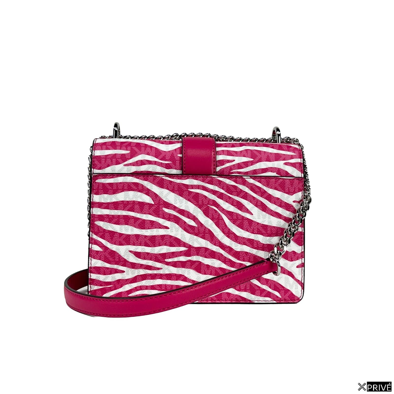 Sac porté croisé argenté en PVC — 3