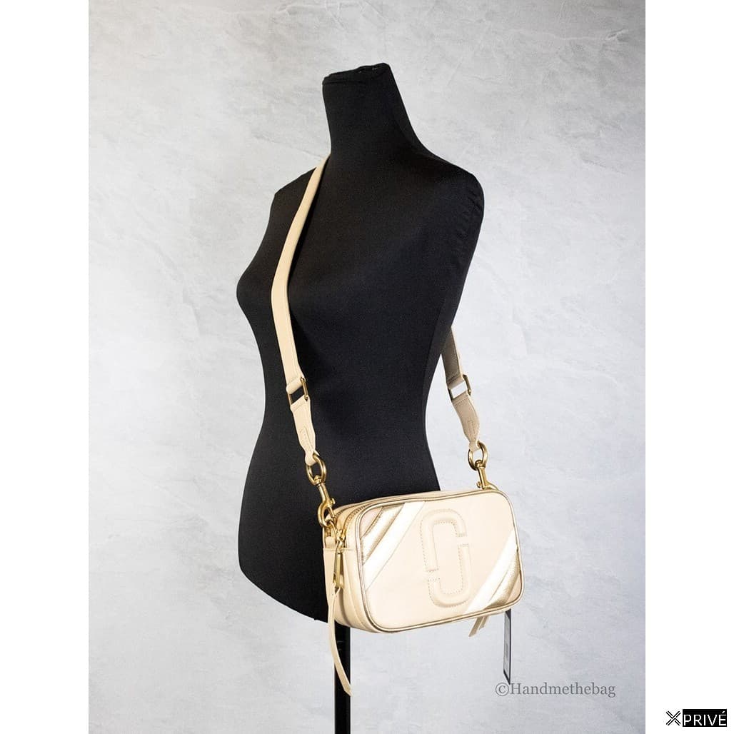 Sac porté croisé doré en Cuir — 2