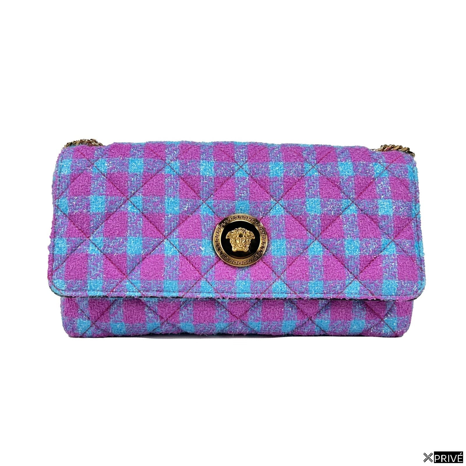 Sac porté croisé doré en Wool — 1