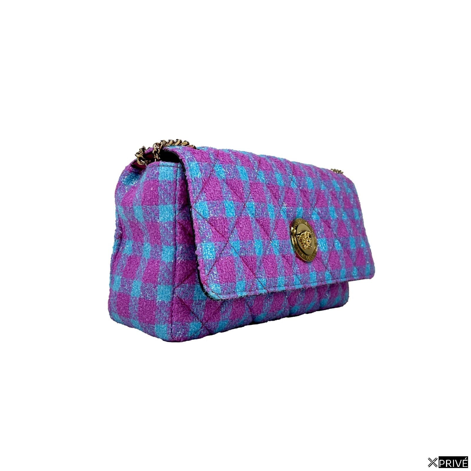 Sac porté croisé doré en Wool — 2