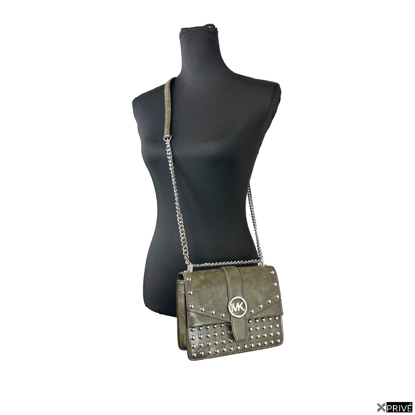 Sac porté croisé argenté en Cuir — 4