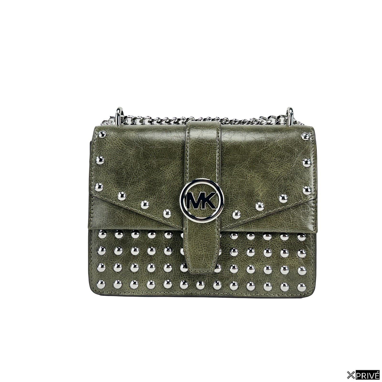 Sac porté croisé argenté en Cuir — 1