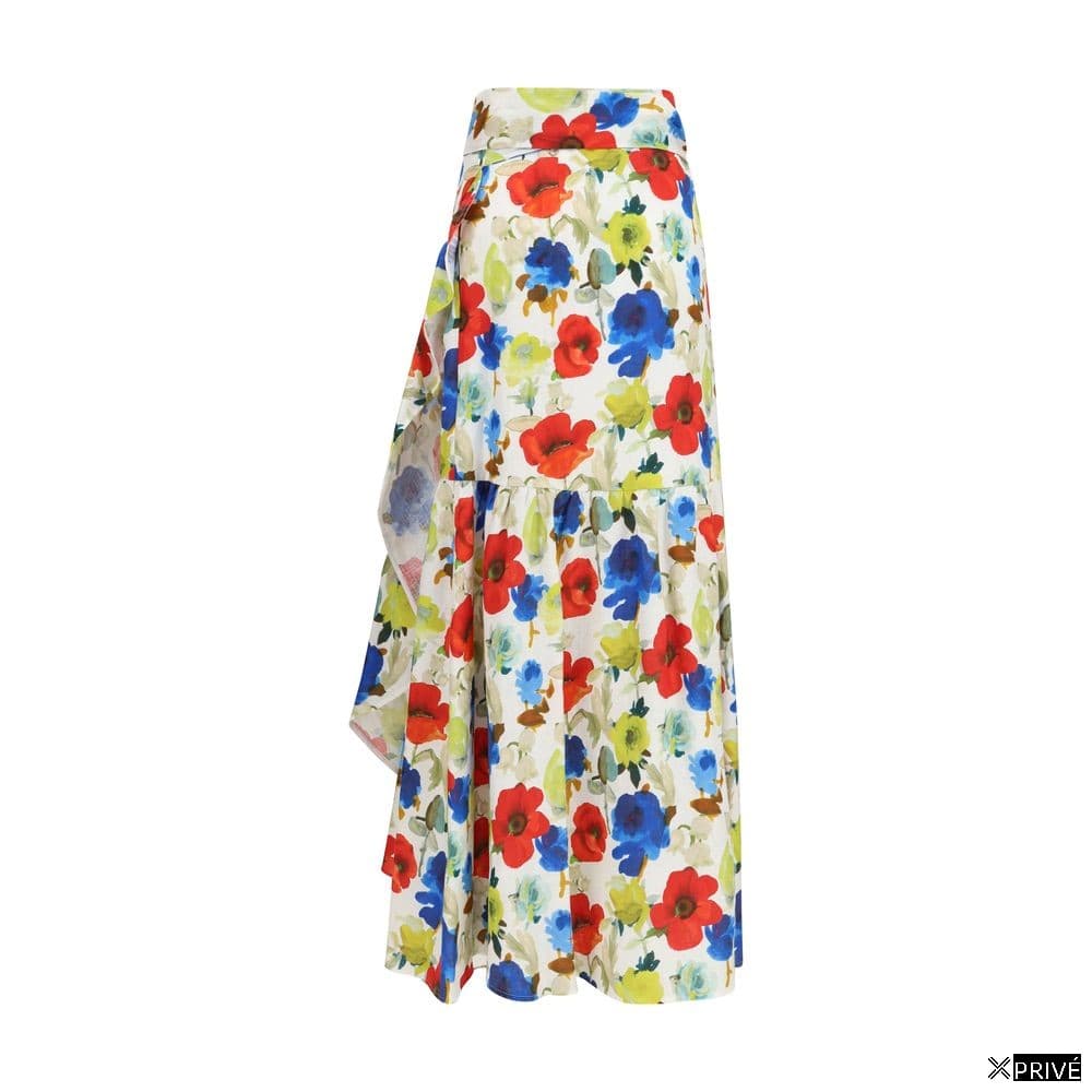 Jupe multicolore en Lin — 2