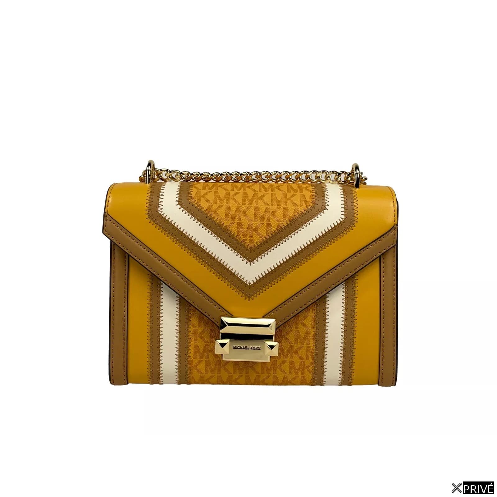 Sac bandoulière doré en PVC — 1