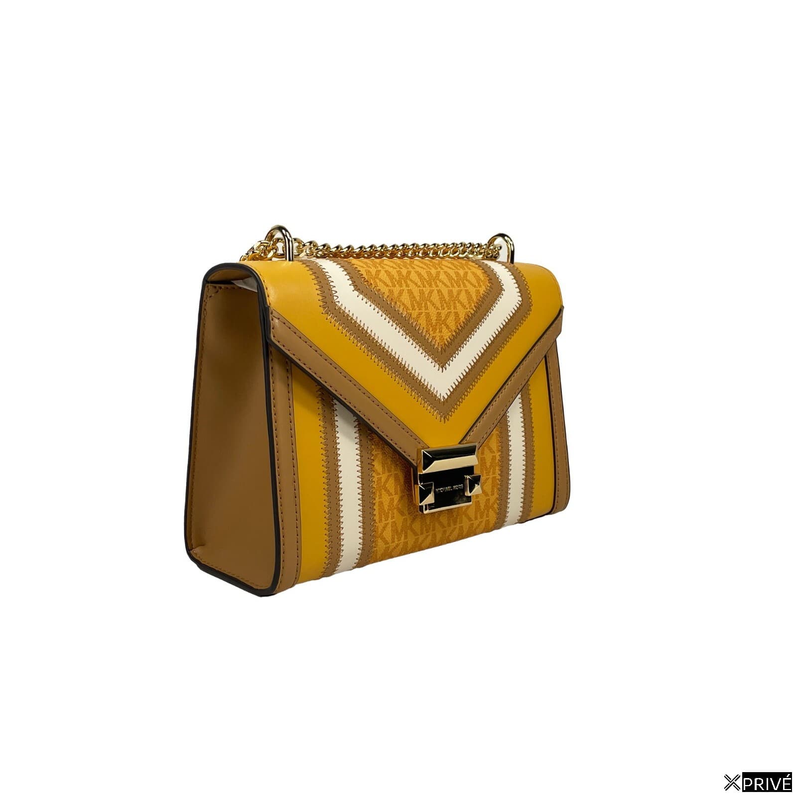 Sac bandoulière doré en PVC — 2