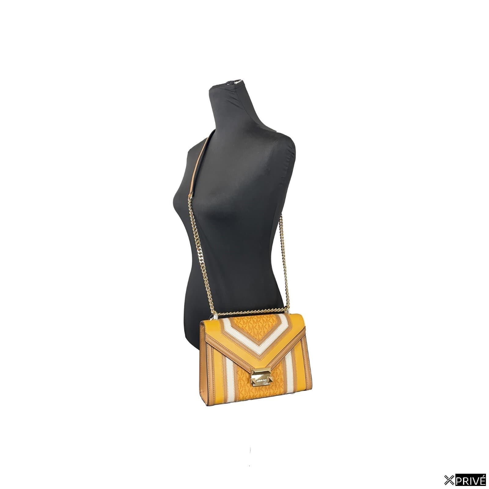 Sac bandoulière doré en PVC — 4