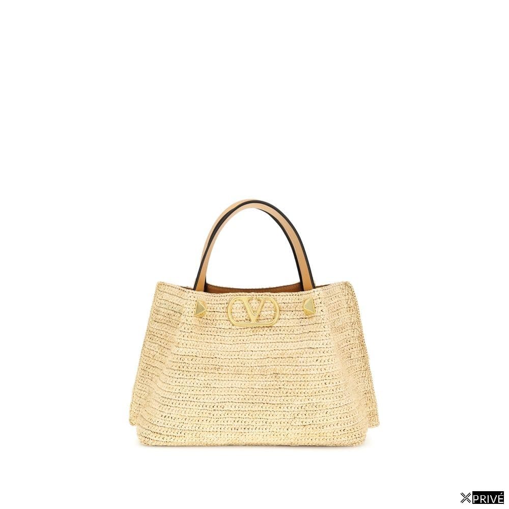 Sac bandoulière beige en Raphia — 1