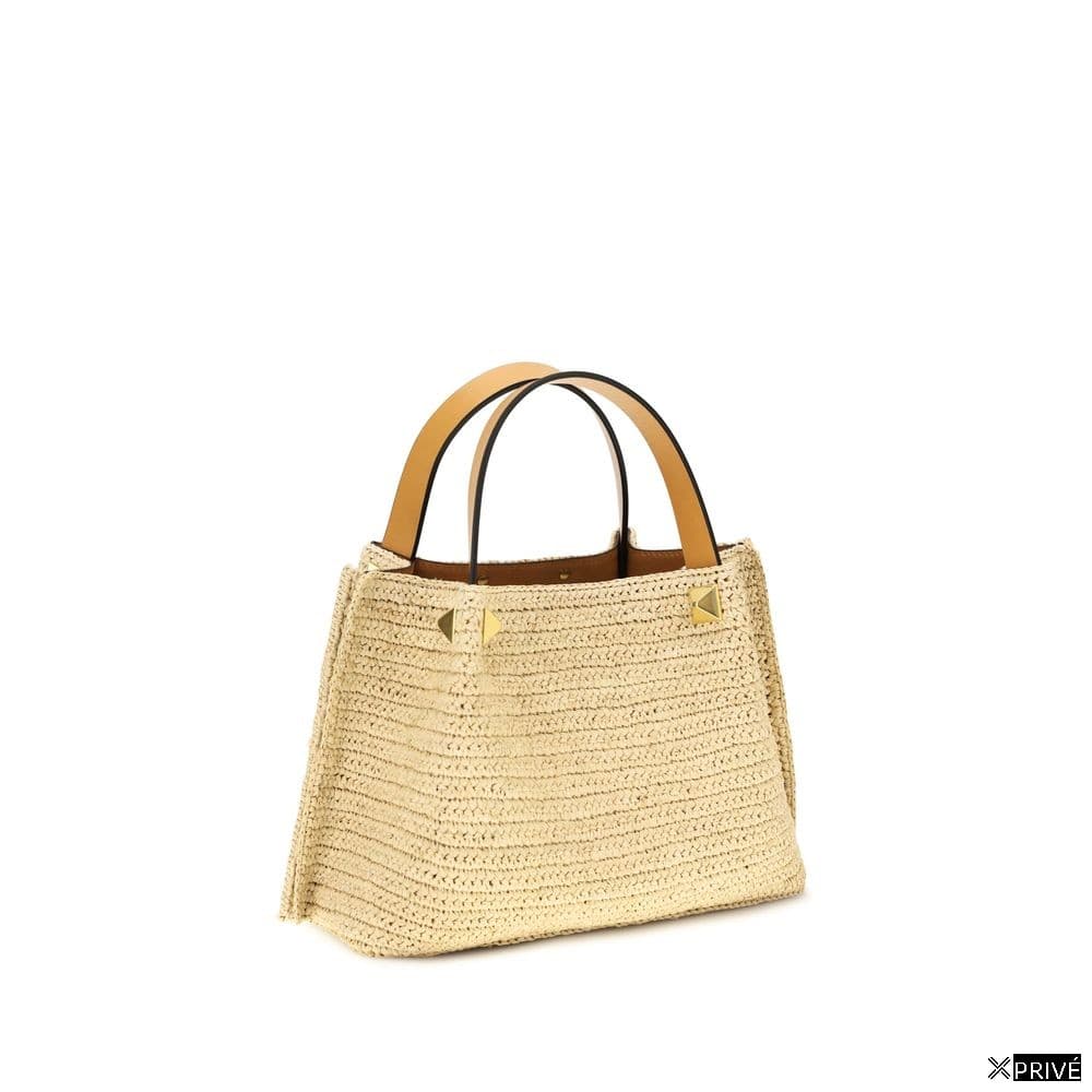Sac bandoulière beige en Raphia — 2