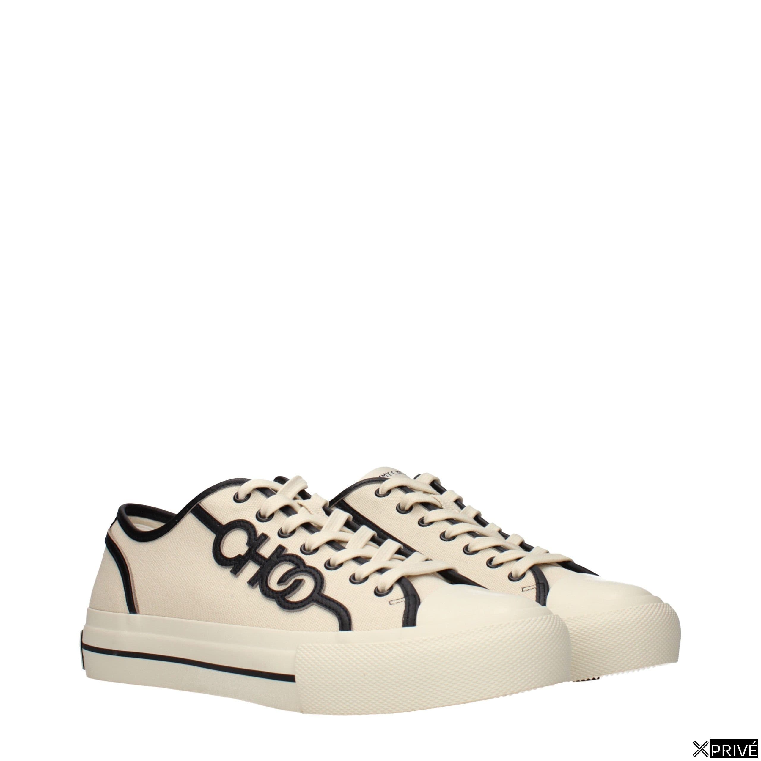 Chaussures de sport beiges en Tissu — 2