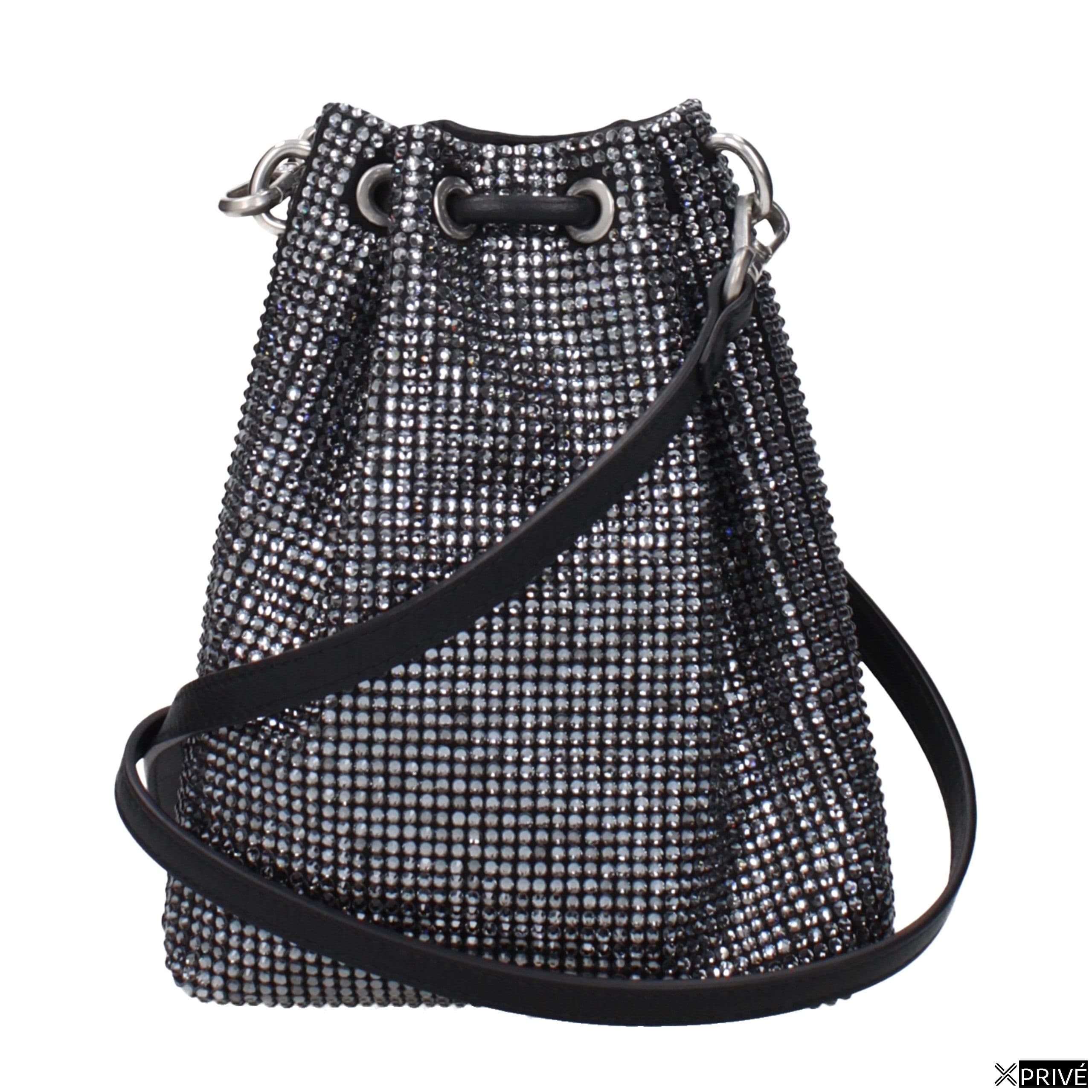Sac porté croisé noir en Satin — 3