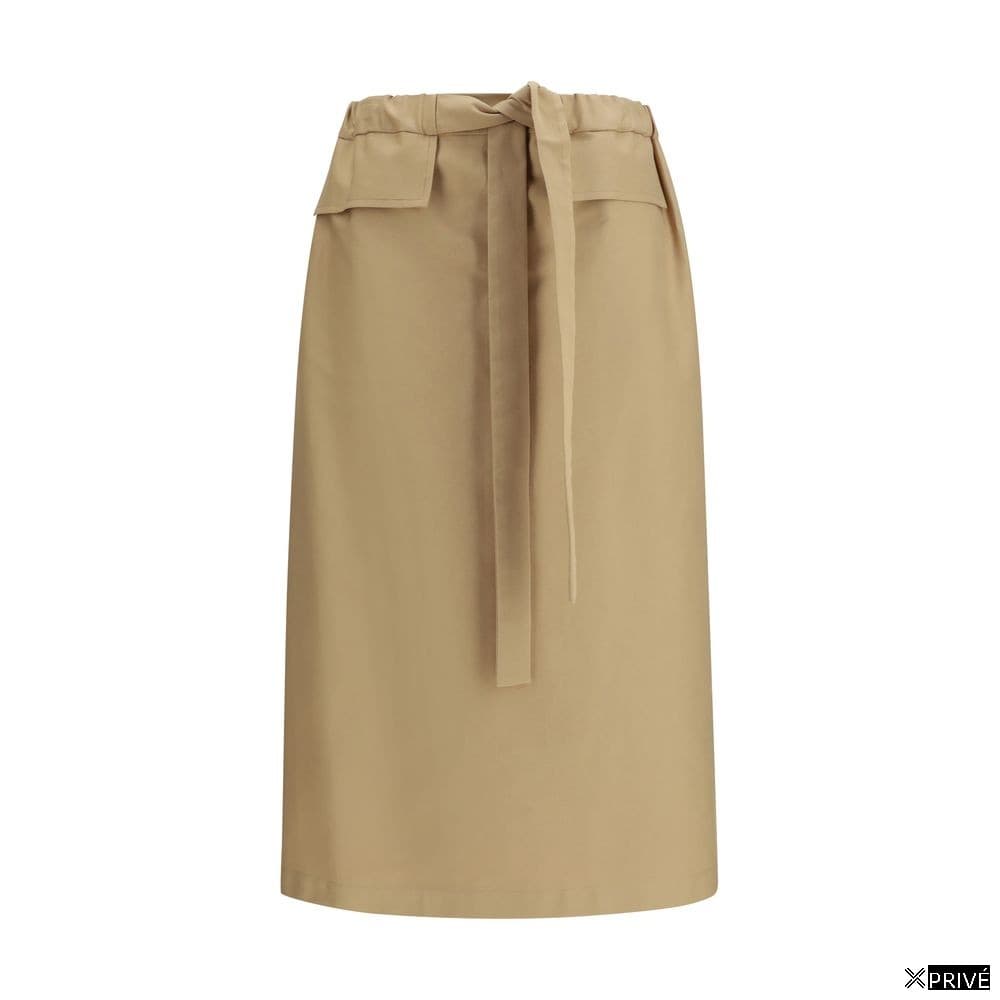 Jupe beige en Coton — 1
