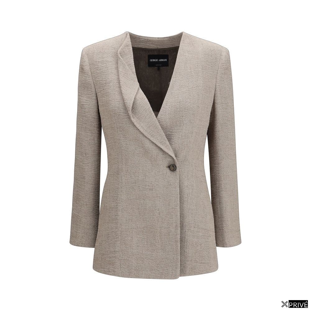 Costume et blazer beige en Lin — 1
