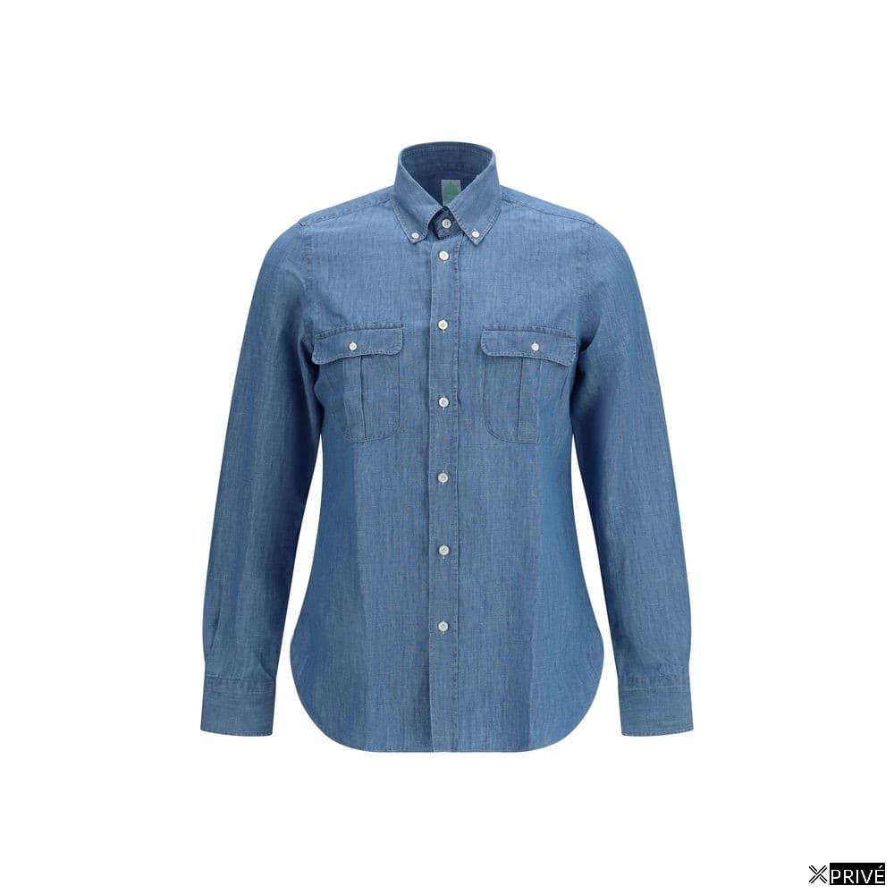 Chemise bleue en Coton — 1