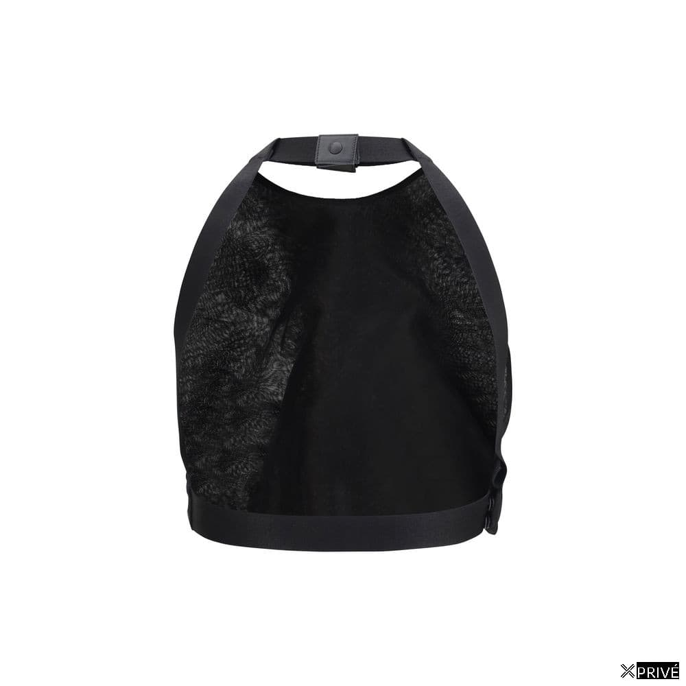 Top noir en Soie — 2